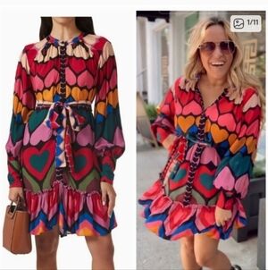 Farm Rio Hearts Minidress